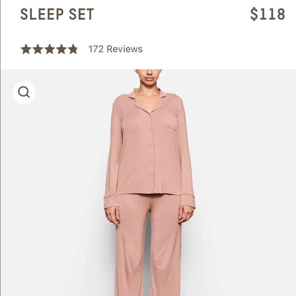 SKIMS sienna sleep set XS NWT